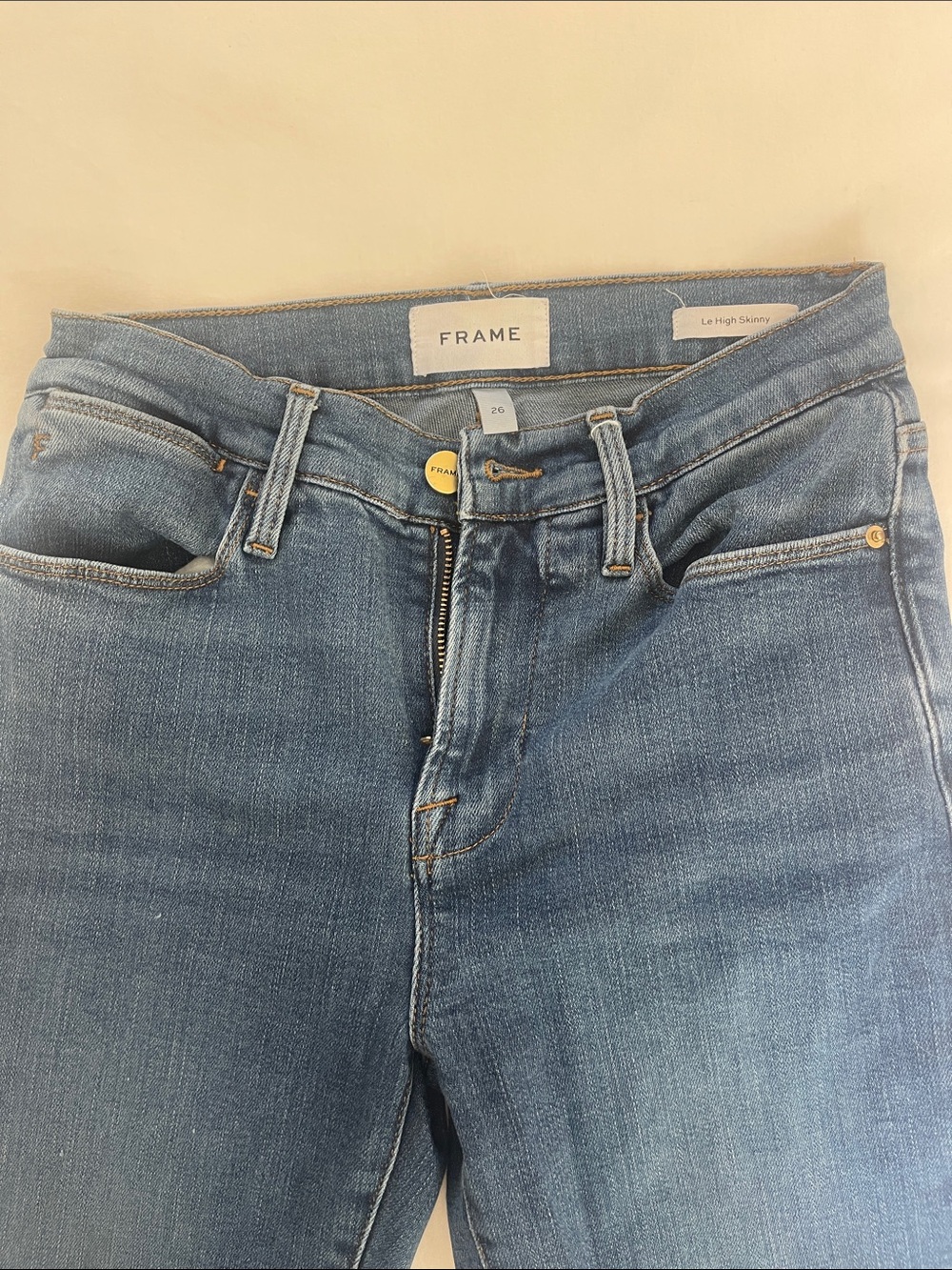 Frame Denim Le High Skinny Jeans - Light Blue Wash